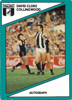 1988 Scanlens VFL #118 David Cloke Front